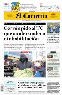 Portada de El Comercio (Perú)