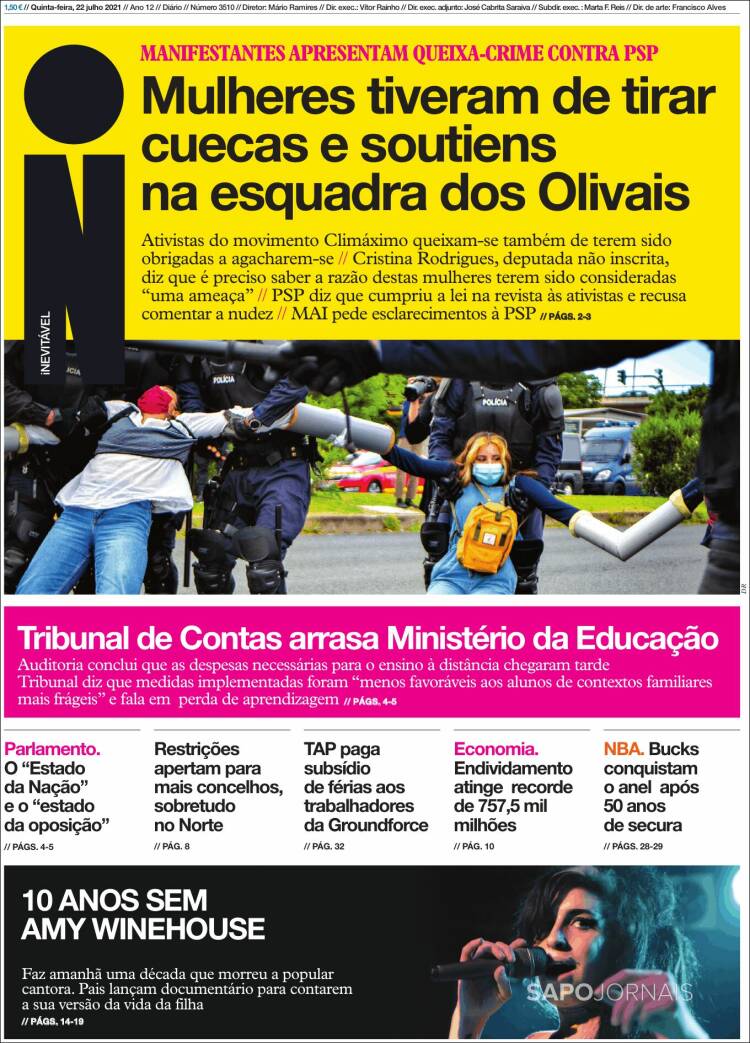 Portada de I - informação (Portugal)