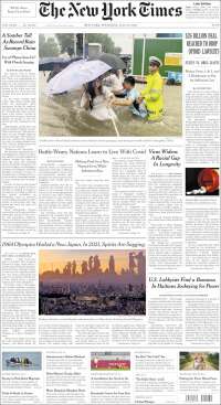 Portada de New York Times (USA)