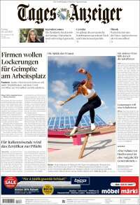 Portada de Tages-Anzeiger (Suiza)