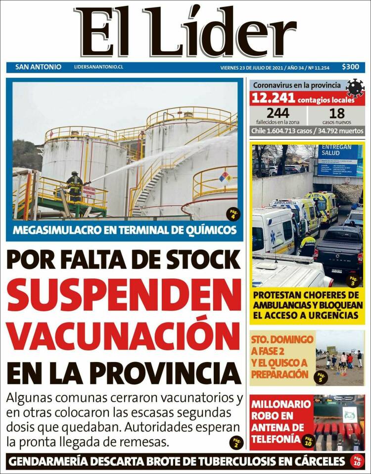 Portada de Lider de San Antonio (Chile)