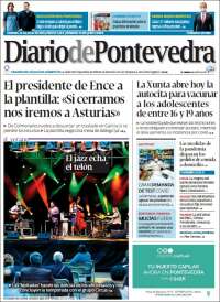 Portada de Diario de Pontevedra (España)