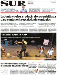 Portada de Diario el Sur (España)