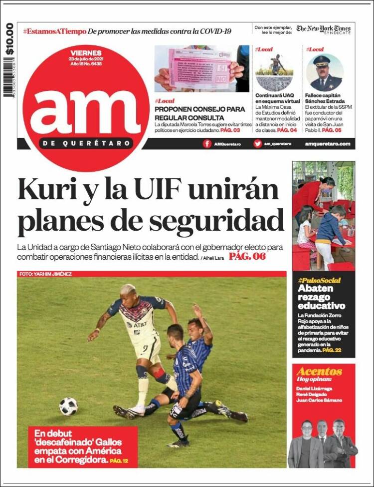 Portada de A.M. Querétaro (México)