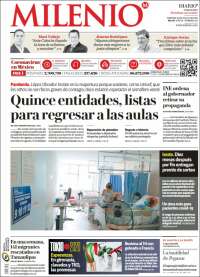 Portada de Milenio - Tamaulipas (México)