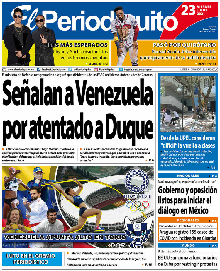 Portada de Periodiquito de Aragua (Venezuela)
