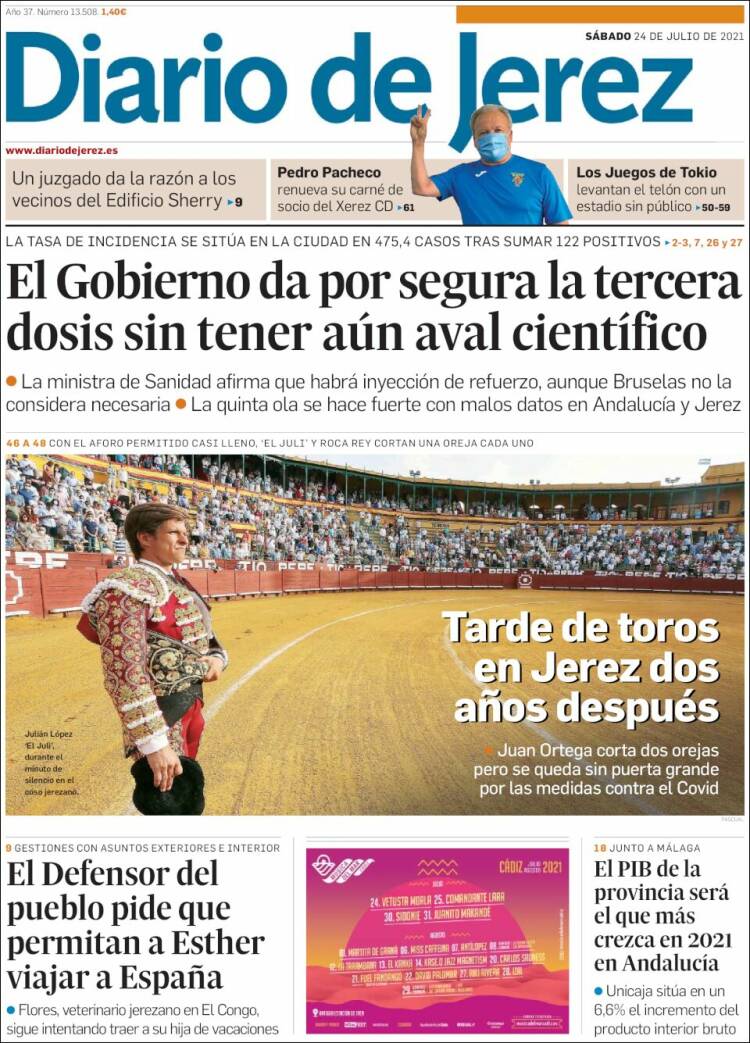 Portada de Diario de Jerez (España)