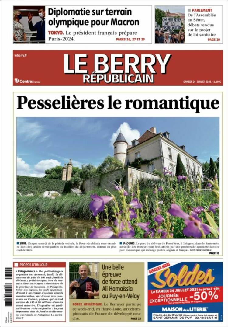 Portada de Berry Republicain (Francia)