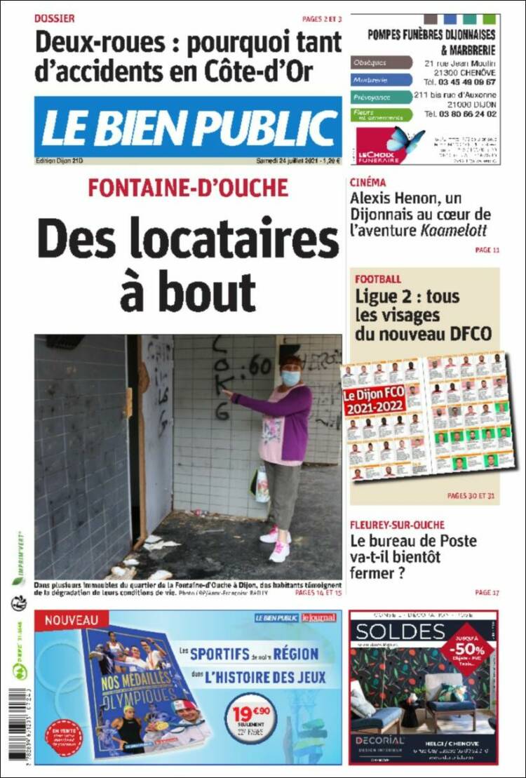 Portada de Le Bien Public (France)