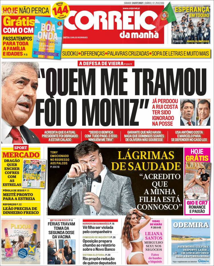 Portada de Correio da Manhã (Portugal)