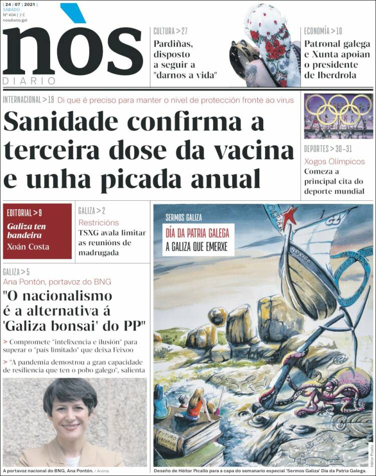 Portada de Nòs Diario (España)