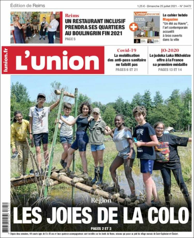 Portada de L'Union (Francia)