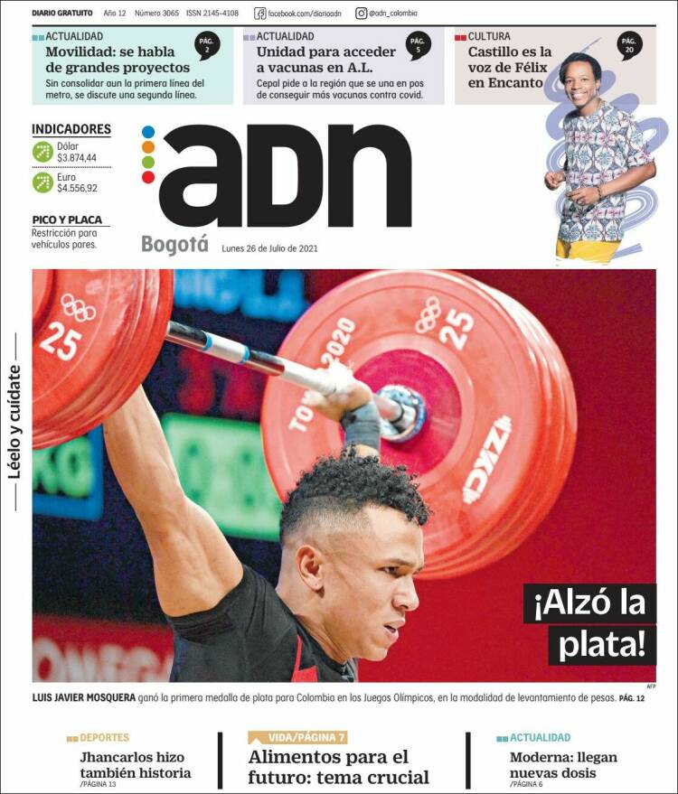 Portada de ADN - Bogotá (Colombia)