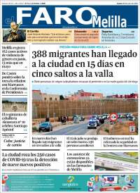 Portada de El Faro de Melilla (España)