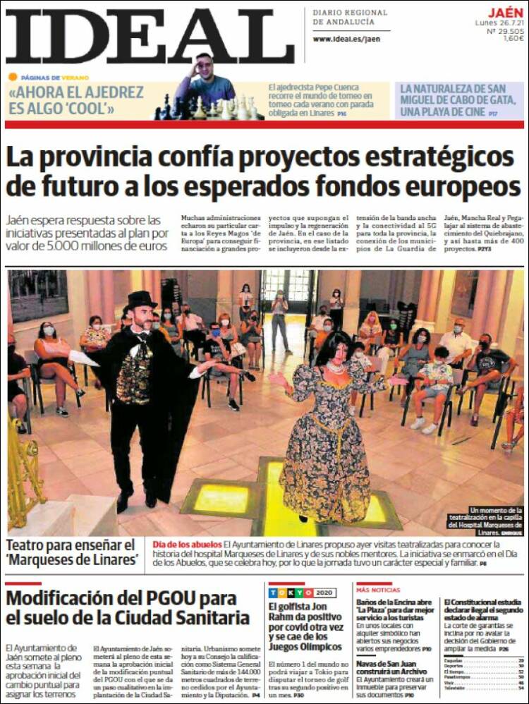 Portada de El Ideal de Jaén (España)