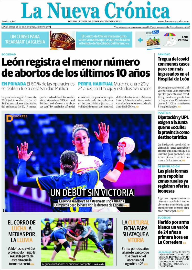 Portada de La Nueva Crónica (España)