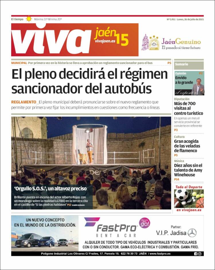 Portada de Viva Jaén (España)