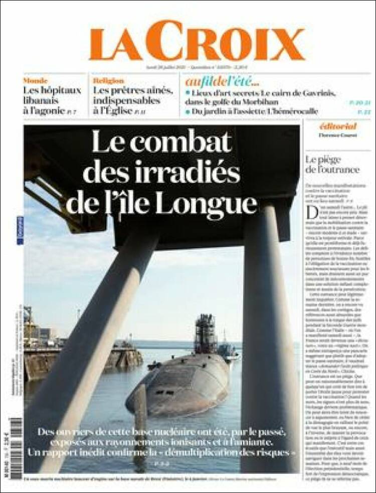 Portada de La Croix (Francia)