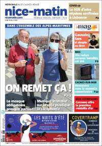 Portada de Nice-Matin (Francia)
