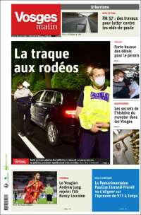 Portada de Vosges Matin (Francia)