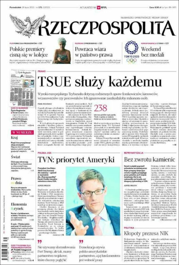 Portada de Rzeczpospolita (Polonia)