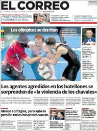 Portada de El Correo - Guipuzcoa (España)