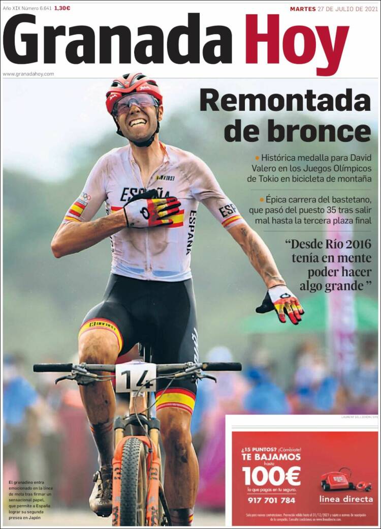 Portada de Granada Hoy (España)