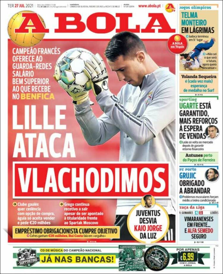 Portada de A Bola (Portugal)