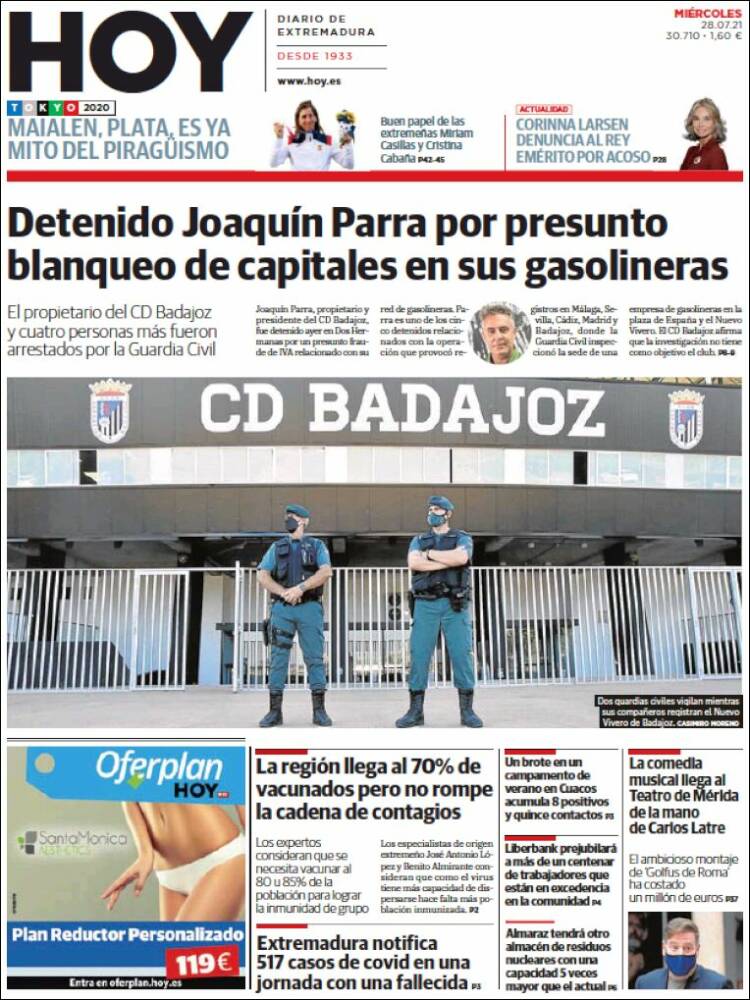 Portada de Hoy - Caceres (España)