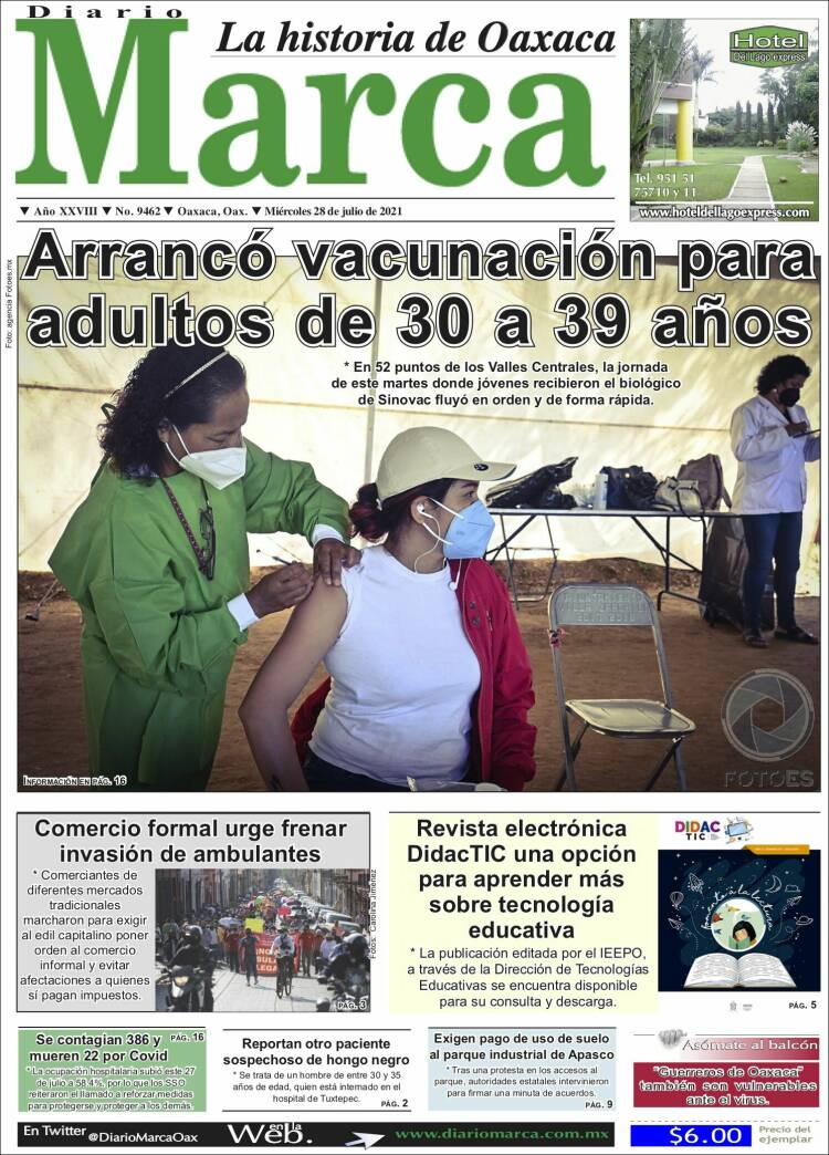 Portada de Diario Marca (México)