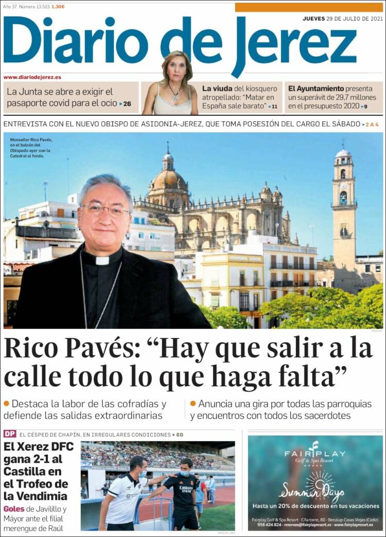 Portada de Diario de Jerez (España)