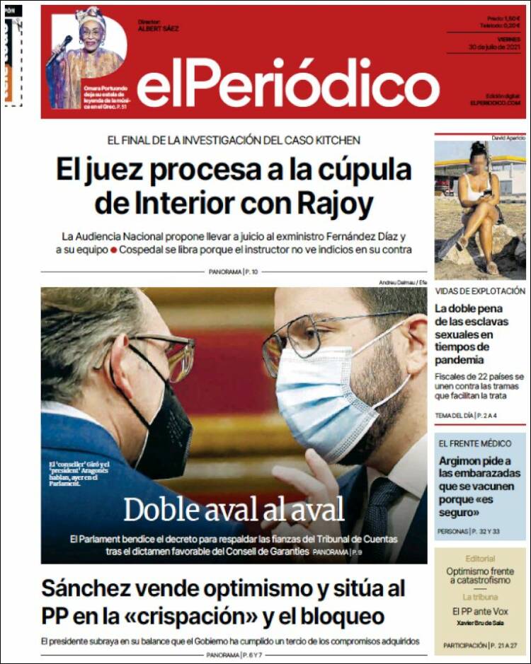 Portada de El Periódico (España)