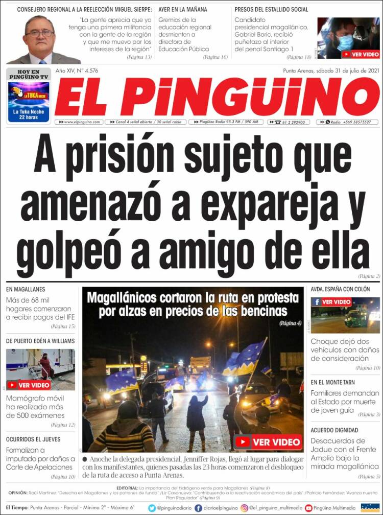 Portada de El Pingüino (Chile)