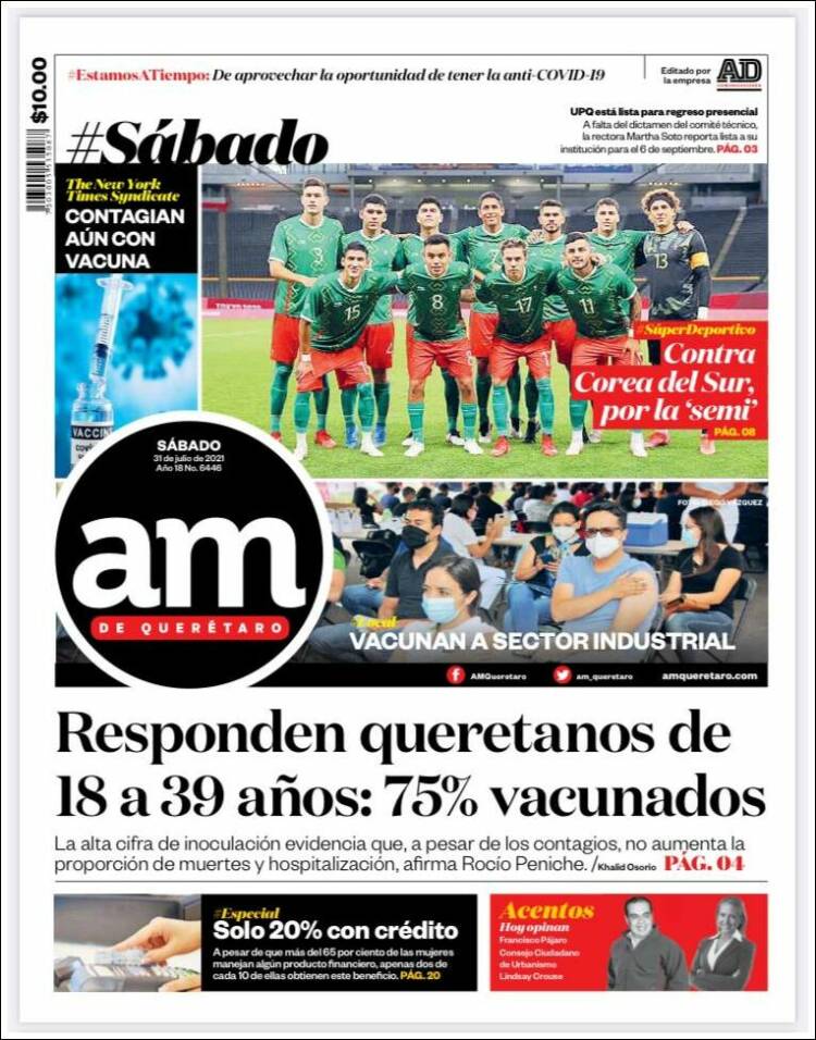 Portada de A.M. Querétaro (México)