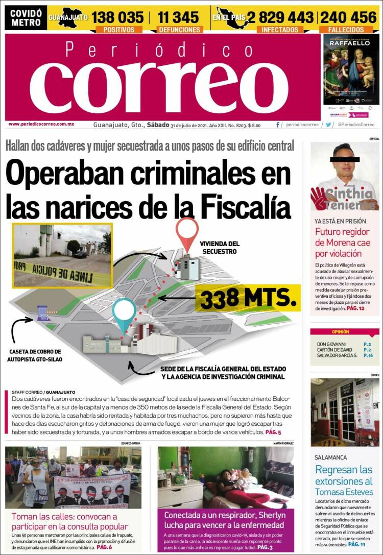 Portada de Correo - El diario del Estado de Guanajuato (México)