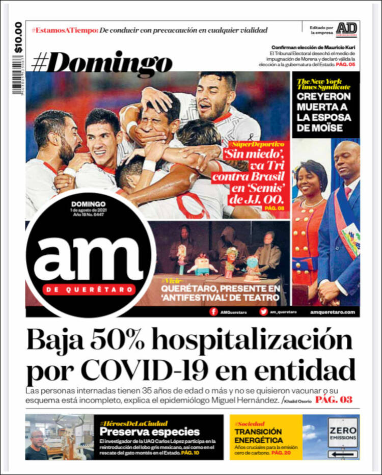 Portada de A.M. Querétaro (México)