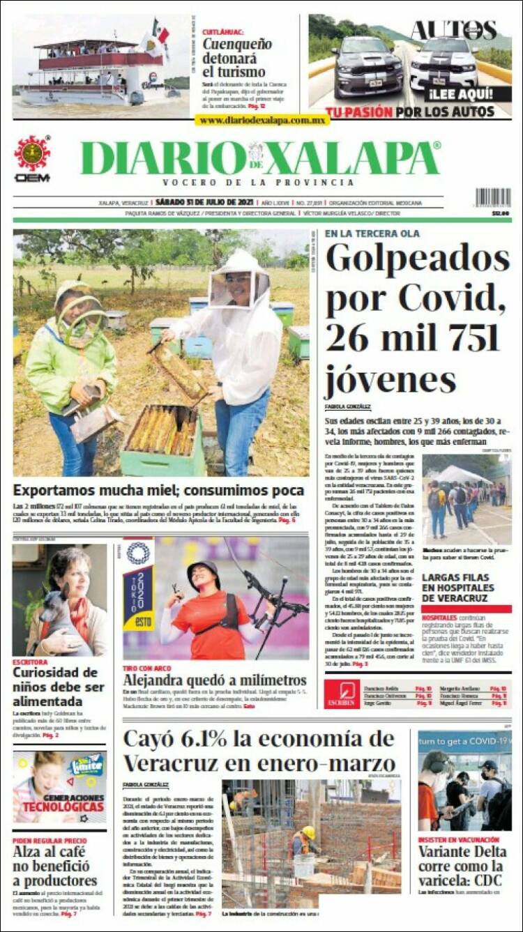 Portada de Diario de Xalapa (México)