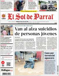 Portada de El Sol de Parral (México)