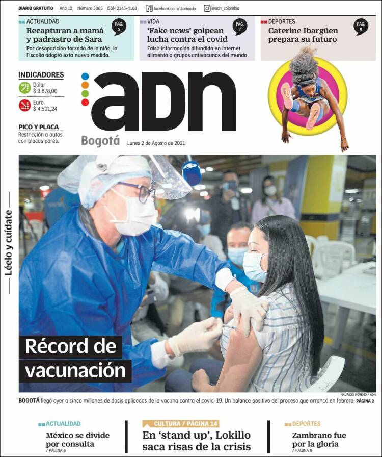 Portada de ADN - Bogotá (Colombia)