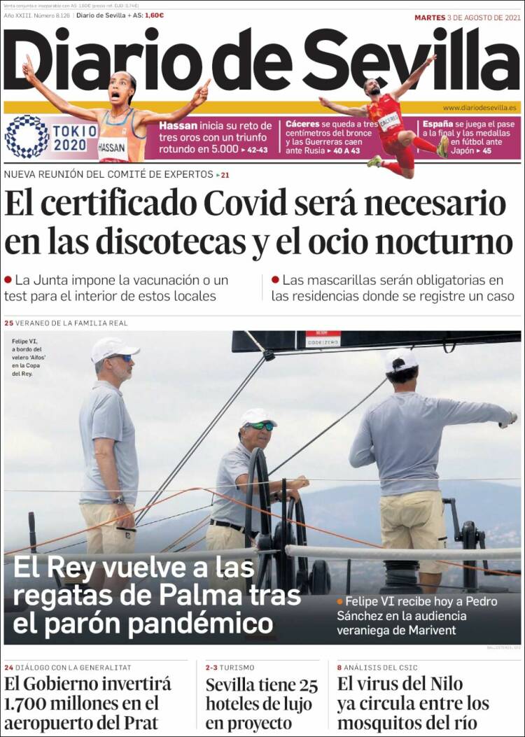 Portada de Diario de Sevilla (España)