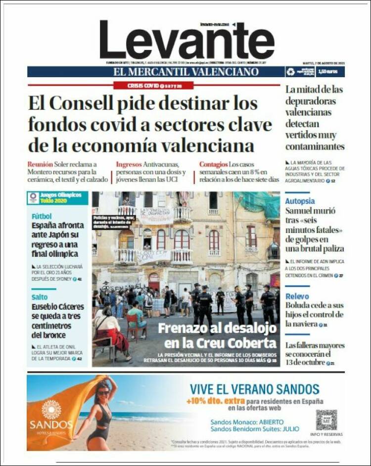 Portada de Levante (España)