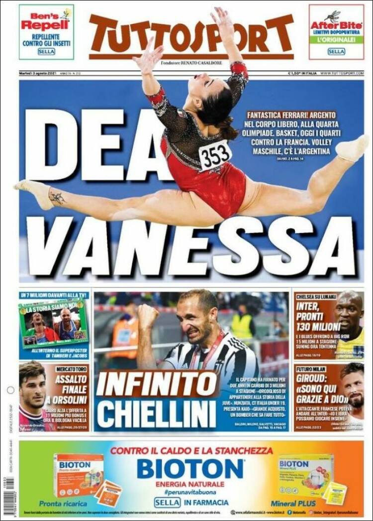 Portada de Tuttosport (Italia)