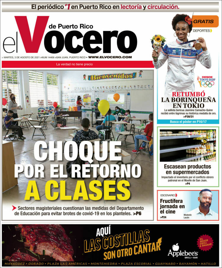Portada de Vocero (Puerto Rico)
