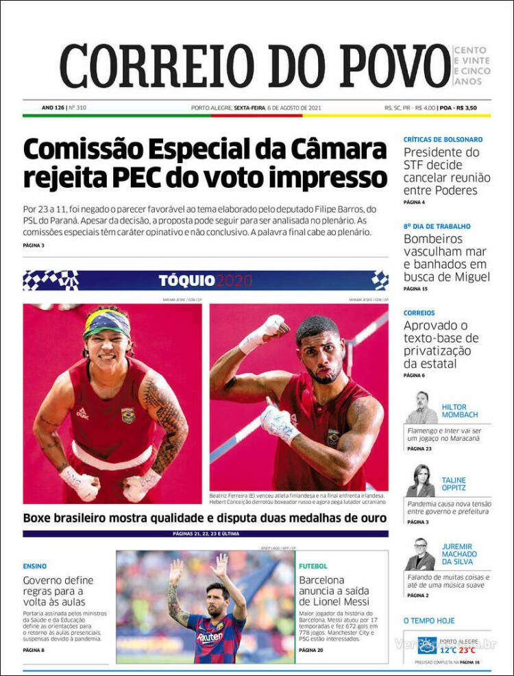 Portada de Correio Do Povo (Brasil)