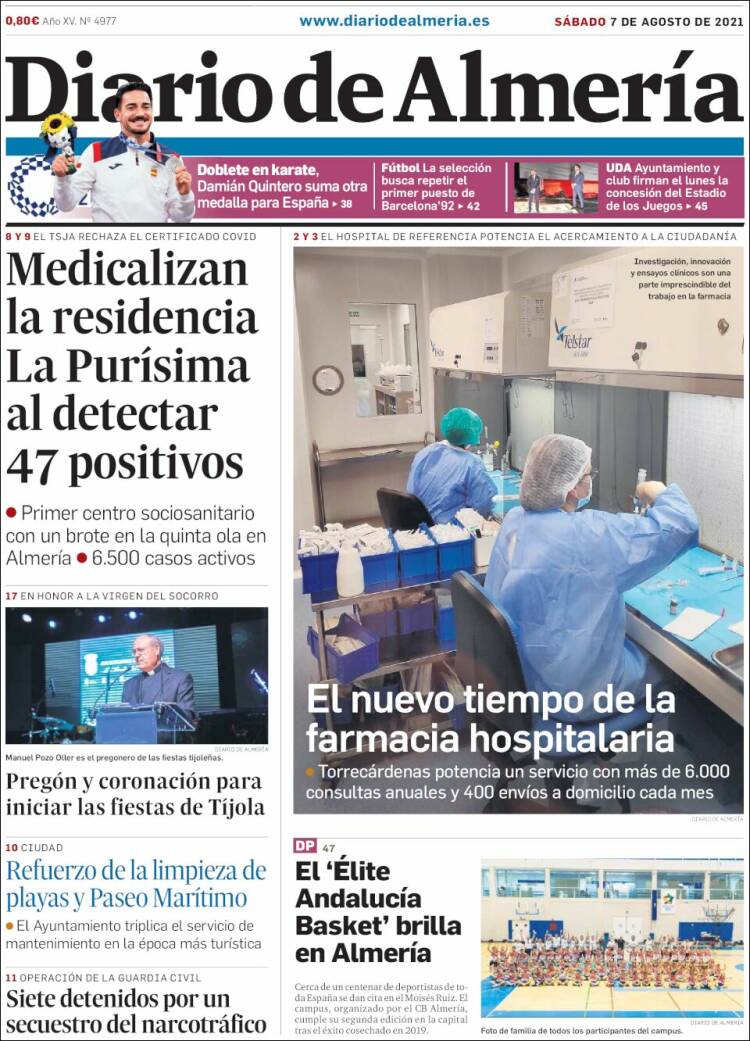 Portada de Diario de Almería (España)