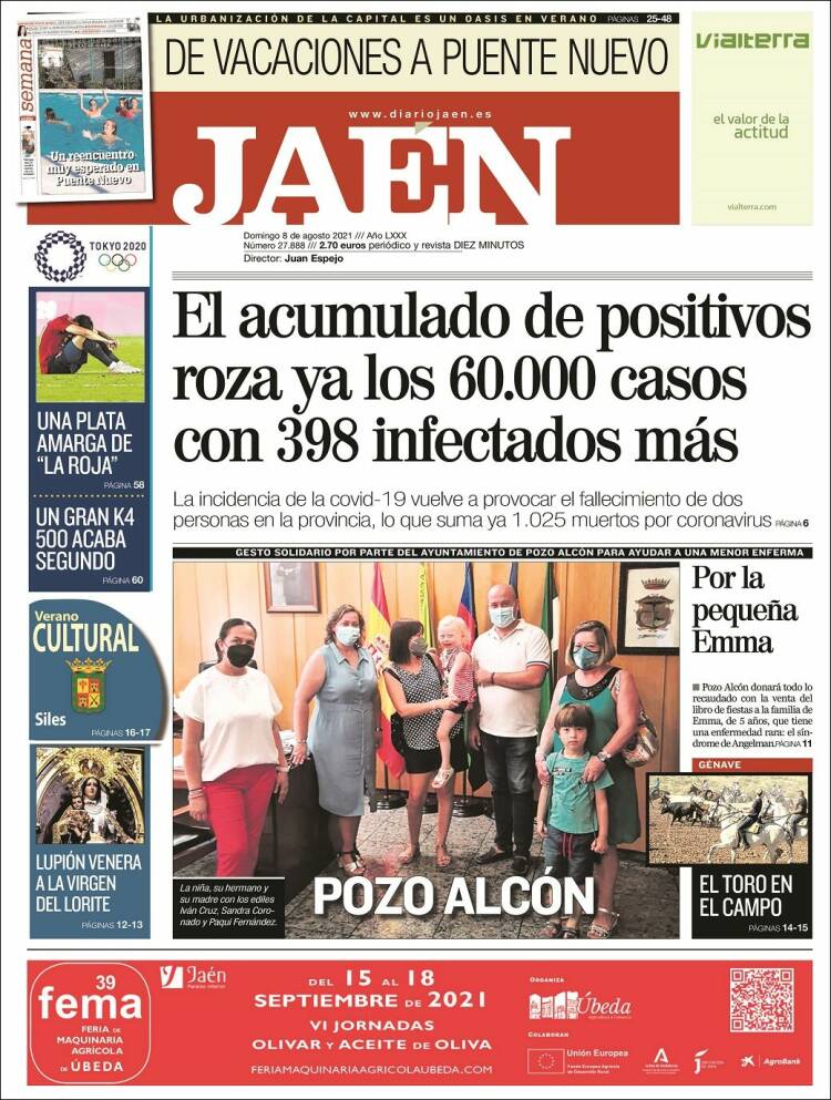 Portada de Diario Jaén (España)