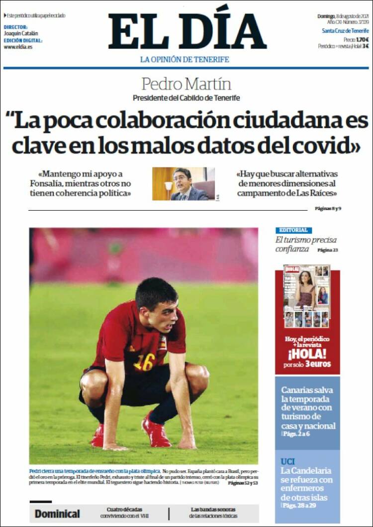 Portada de El Día (España)