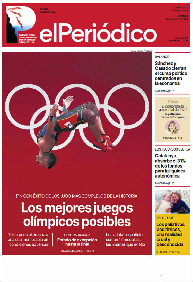 Portada de El Periódico (España)