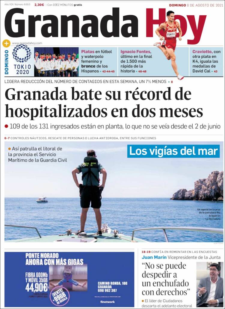 Portada de Granada Hoy (España)