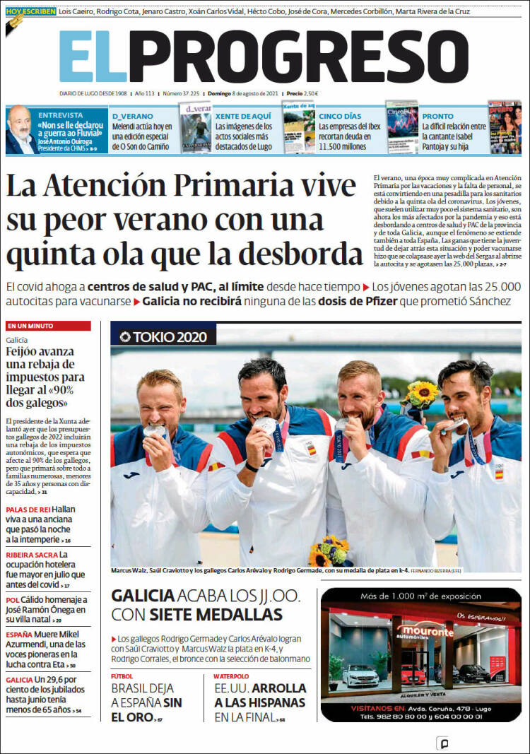 Portada de El Progreso (España)